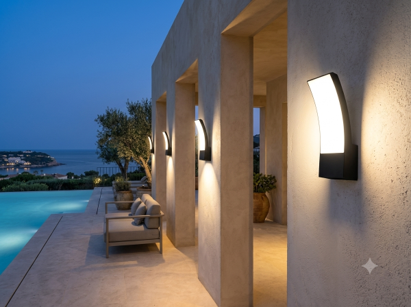 elegent wall light design for outdoor