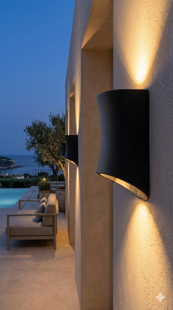 wall mount up and down light for outdoor